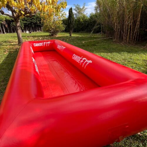 piscine pour chien en couloir canidefit rouge