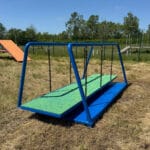 Plateau suspendu - Gamme parcours santé - Canidefit : Vue de 3/4