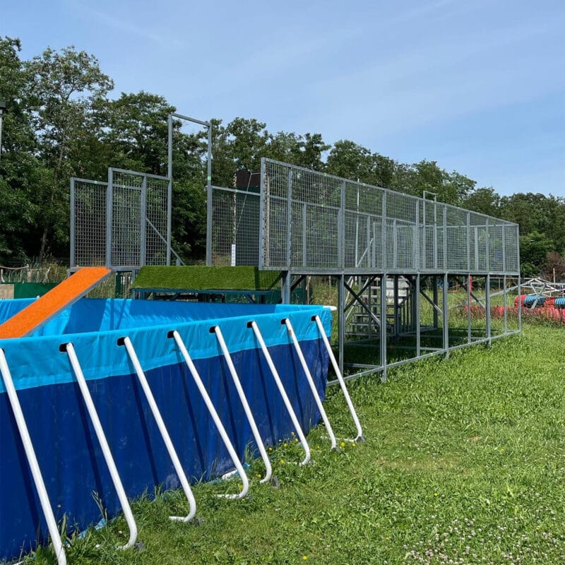 Piscine tubulaire renforcée pour Dock Diving